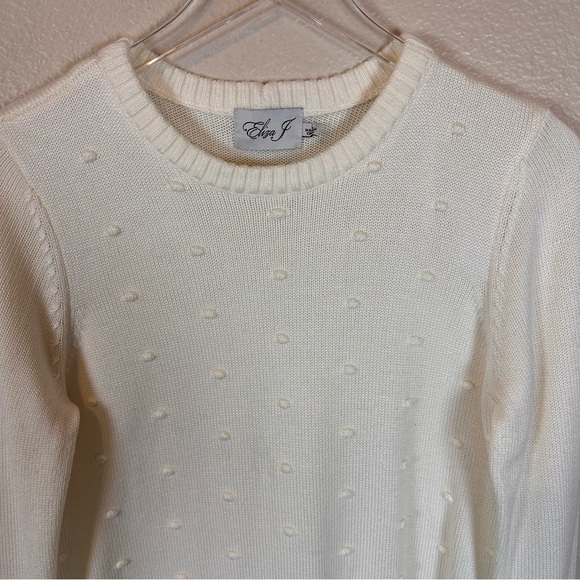 ELIZA J IVORY CREAM SWEATER DRESS - Picture 3 of 6